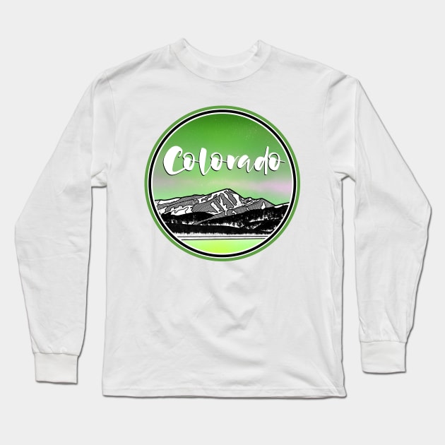 Colorado Mountains Long Sleeve T-Shirt by mailboxdisco